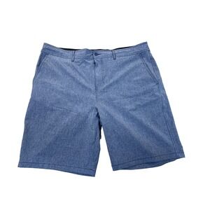 Chino Shorts Goodfellow & Co  Mens 38 Blue Flat Front Shorts Golf Preppy String